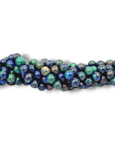 Azurite malachite beads AA