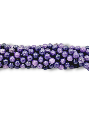 AA Lepidolite thread beads