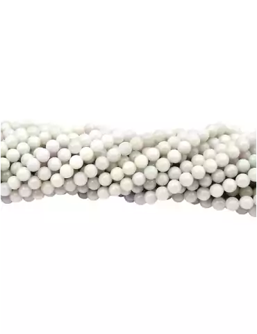 Fil jade blanc perles A