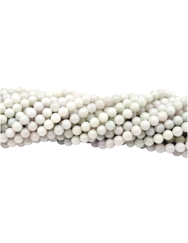 Yellow yarn white pearls A