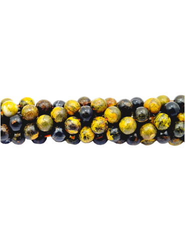 AA Bumblebee Jasper Thread Beads