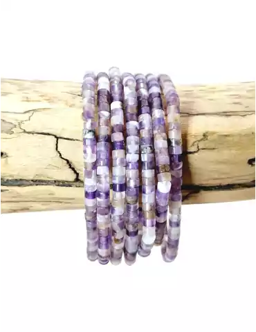 Amethyst Heishi Perlen Armband AA