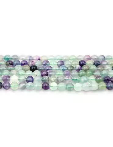 Fil fluorite mix couleurs perles A