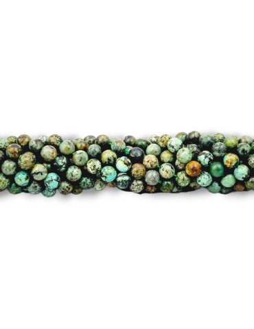 Fil turquoise africaine perles A
