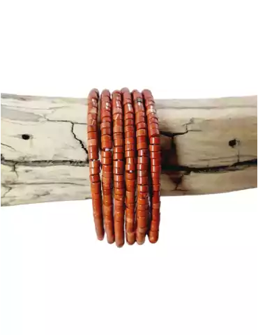 Red Jasper Heishi Beads AA Bracelet