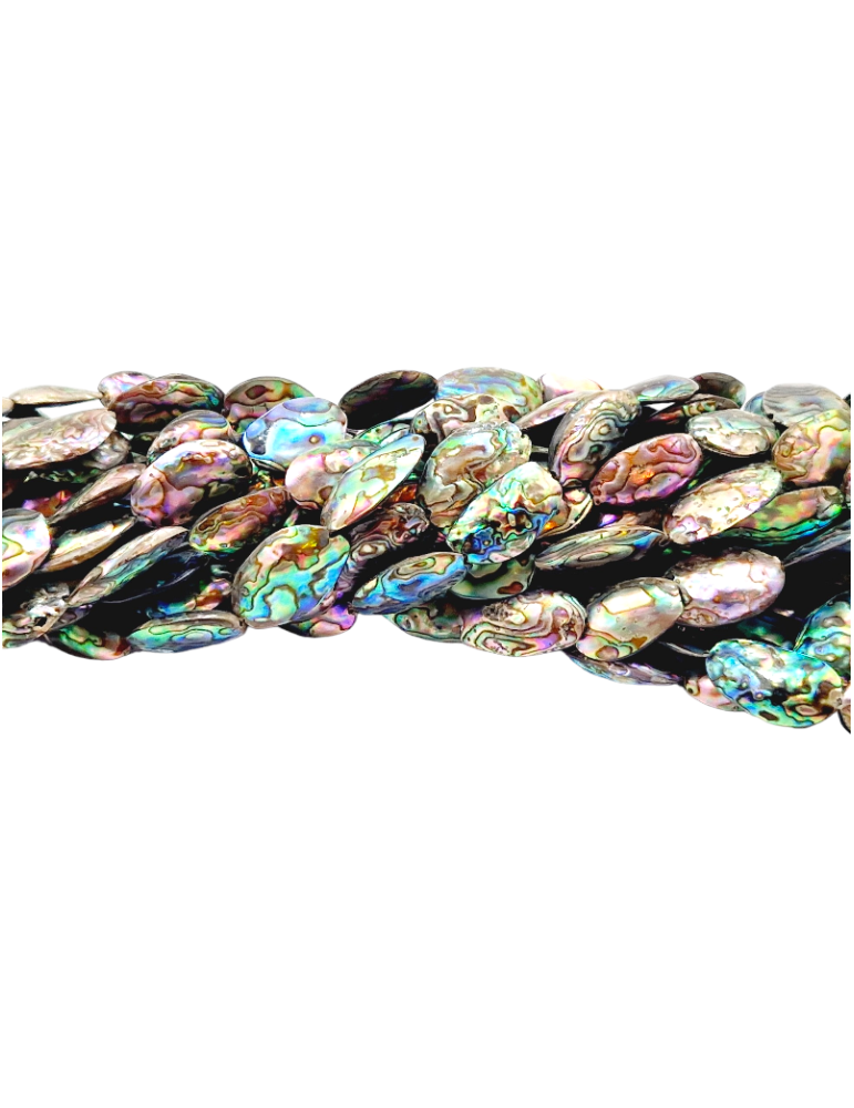 Perlmuttfaden Abalone Muscheln Oval 2,3 cm AA