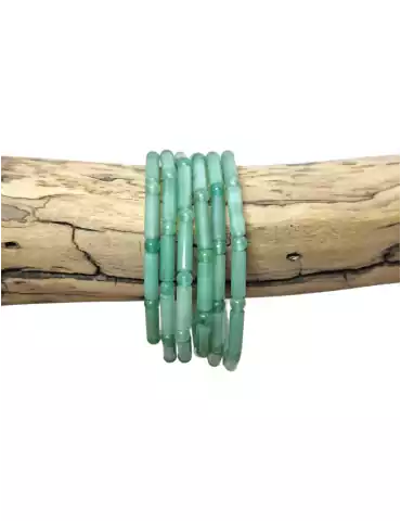 Bracelet Aventurine perles tubes AA