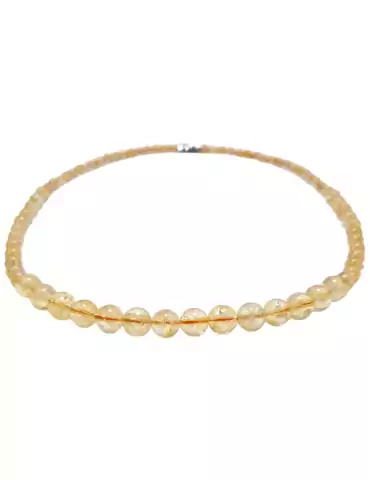 AA Citrine Bead Necklace