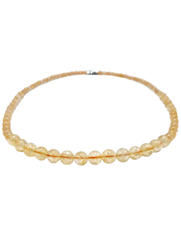 Citrine necklace beads AA