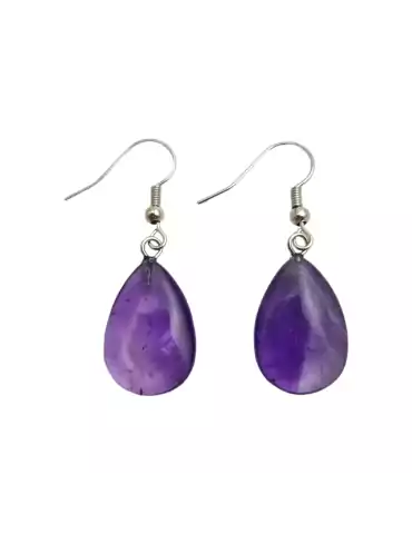 Amethyst Tropfen Ohrringe