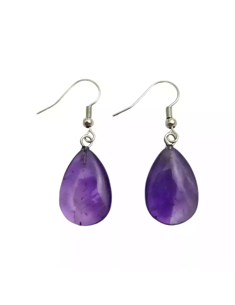 Amethyst drop earrings