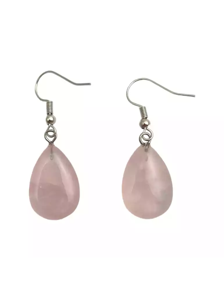 Rose Quartz Drop Earrings