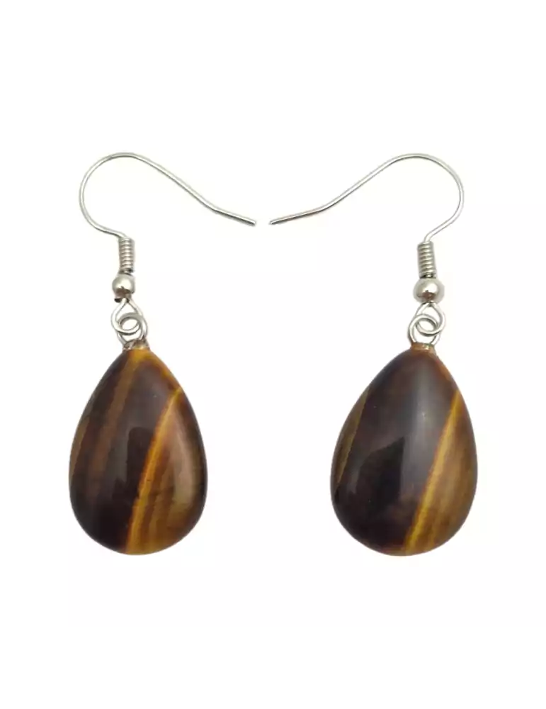 Tiger Eye Drop Earrings