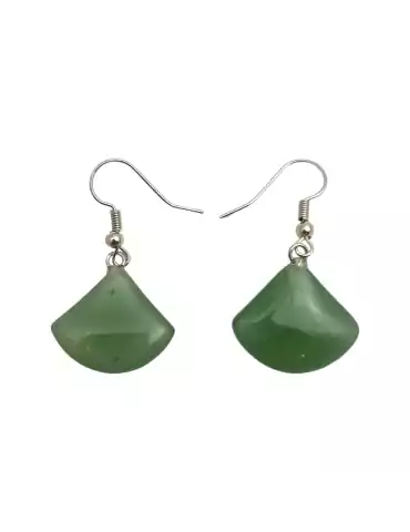 Aventurine Fan Earrings