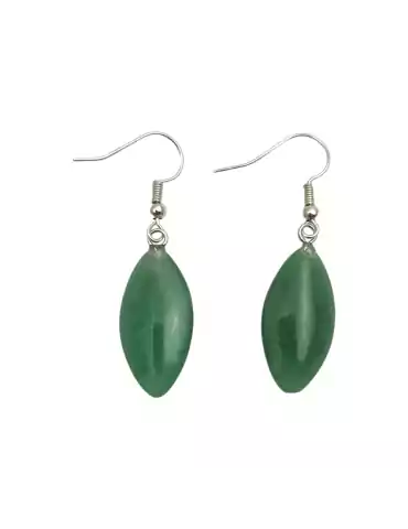 Oval Aventurine Earrings