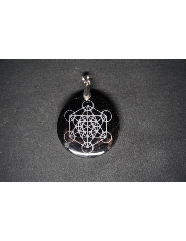 Metatron Anhänger Goldene Obsidian