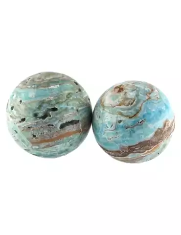 Blue Aragonite Sphere A