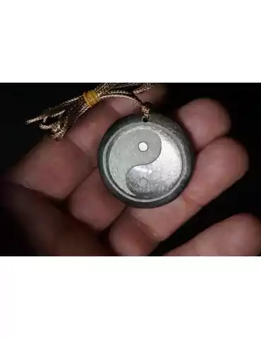 AA Obsidian Yin Yang Pendant