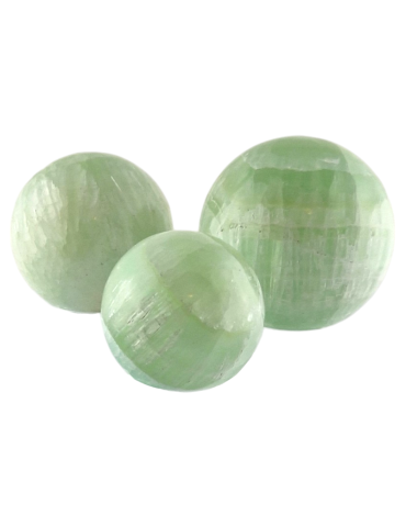 Green Calcite Sphere A