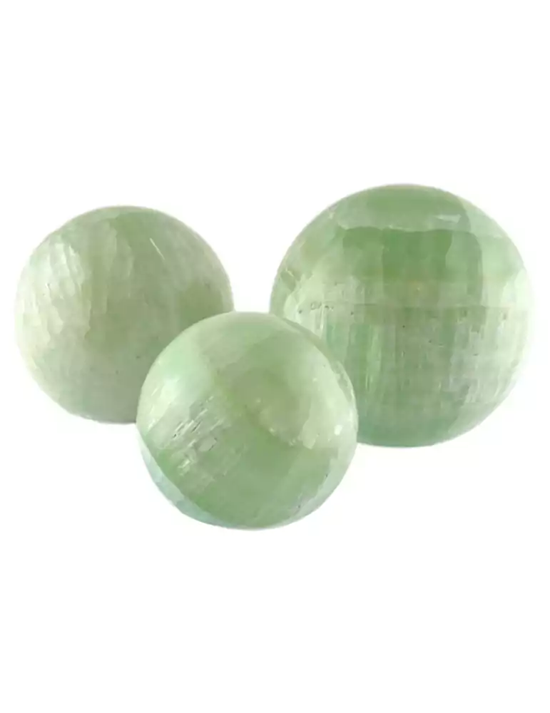 Sfera di Calcite verde A