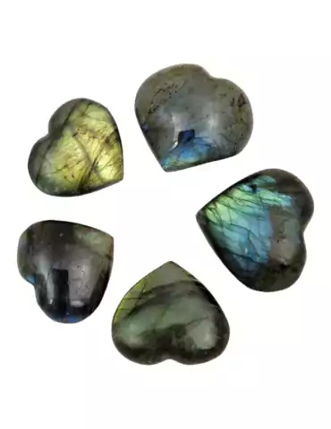 3 cm Labradorite Heart A