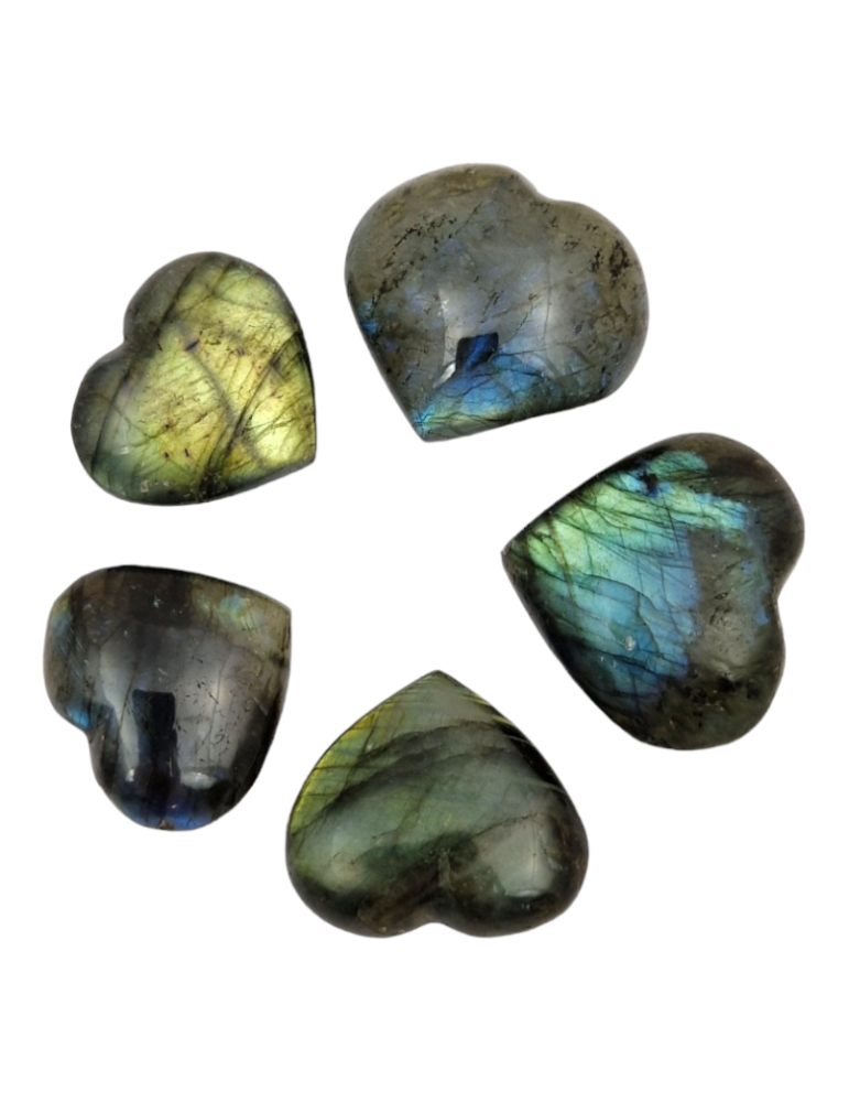 Coração 3 - 4 cm Labradorite A