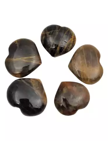 Black Moonstone Heart 3 cm A