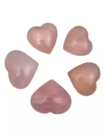 Cuore 3 cm Quarzo rosa A