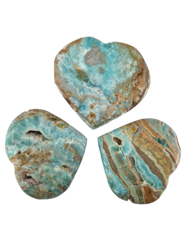 Blue Aragonite Heart 6 cm A