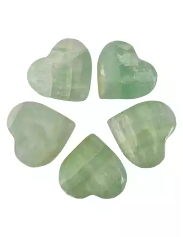 Coeur 3 - 4 cm Calcite verte A