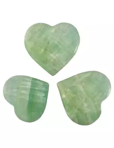 Corazón 5 - 7 cm Calcita verde A