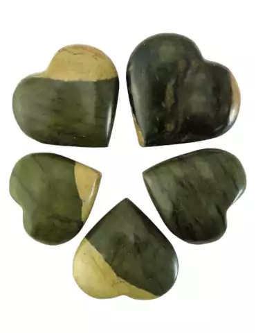 Herz 3 - 4 cm pakistanischer Jade A