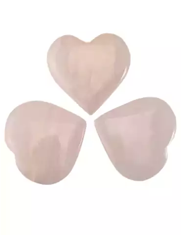 Coeur 6 - 7 cm Calcite rose A