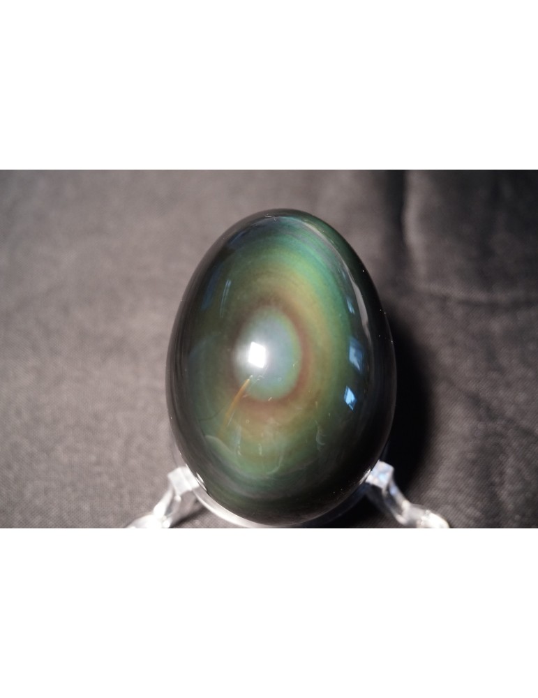 Huevo de yoni de obsidiana del ojo celestial A