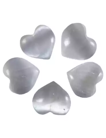 3 cm Selenite Heart A