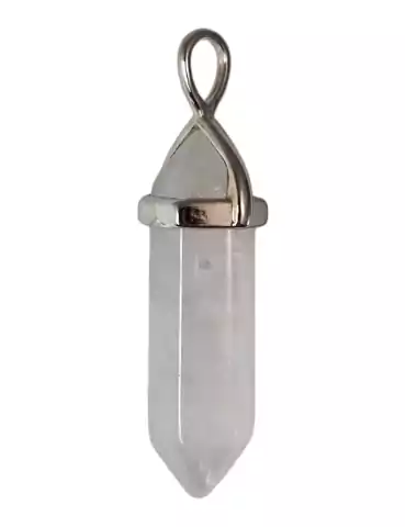 Rock Crystal Point Pendant A