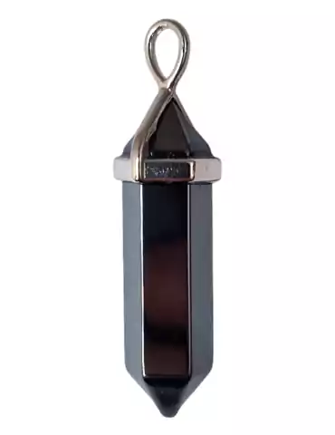 Hematite Point Pendant A