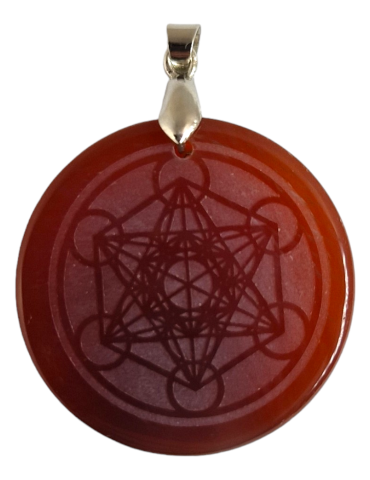 Carnelian Metatron Pendant A