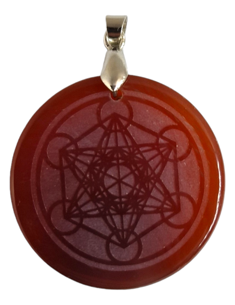 Carnelian Metatron Pendant A