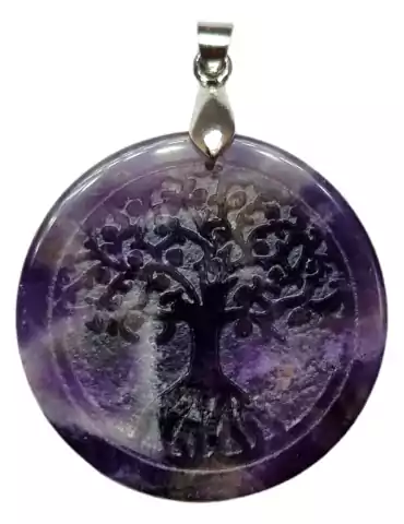 Amethyst Tree of Life Pendant A