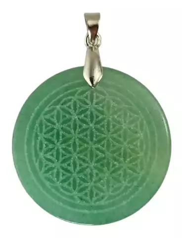 Aventurine Flower of Life Pendant