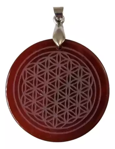 Carnelian Flower of Life Pendant