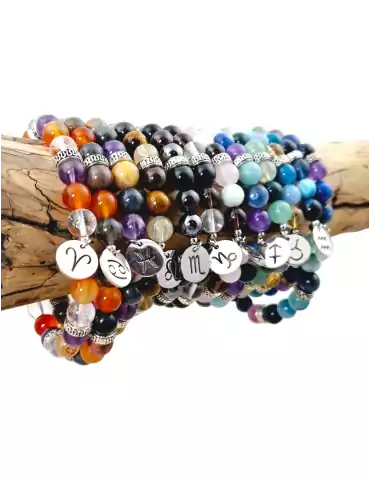 Pack 12 Bracelets zodiaque perles A