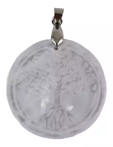 Colgante Árbol de la Vida de Cristal de Cuarzo A