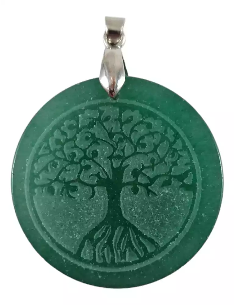 Aventurine Tree of Life Pendant A