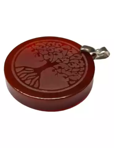 Carnelian Tree of Life Pendant A