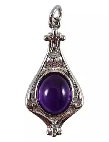 Pendentif baroque améthyste