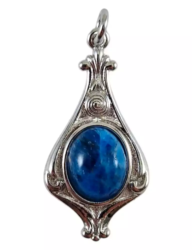 Baroque apatite pendant