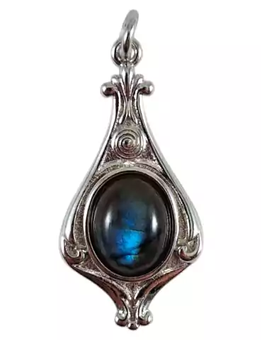 Pendentif baroque labradorite