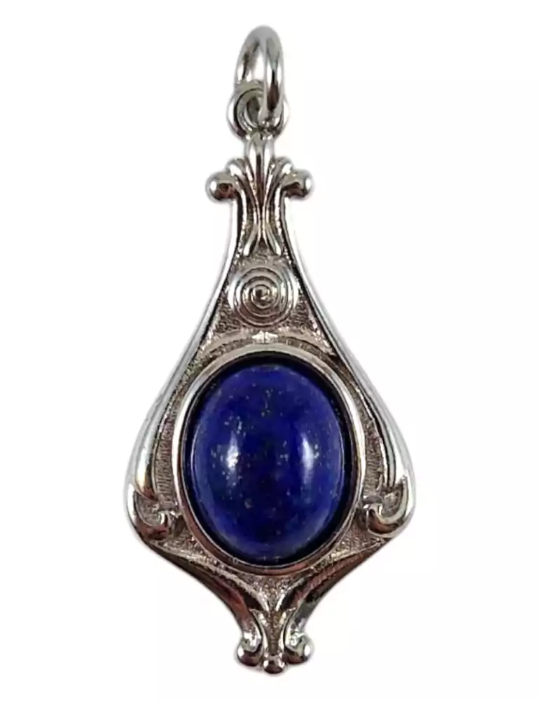 Baroque lapis lazuli pendant